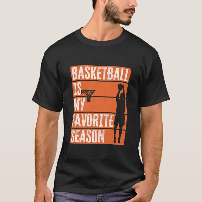 T-shirt Le Basket Est Ma Saison Préférée (Devant)
