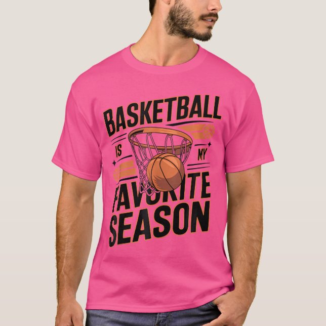 T-shirt Le Basket Est Ma Saison Préférée (Devant)