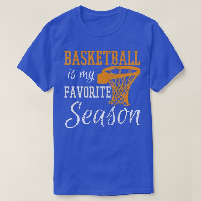 T-shirt Le Basket Est Ma Saison Préférée (Design devant)