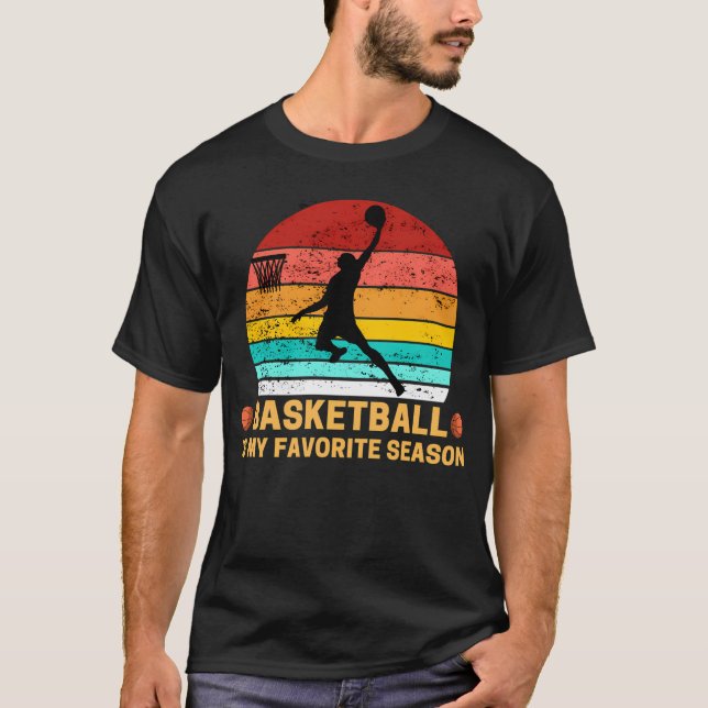 T-shirt Le Basket Est Ma Saison Préférée (Devant)
