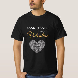 T-shirt Le Basket Est Mon Valentine Funny Sport Citation A