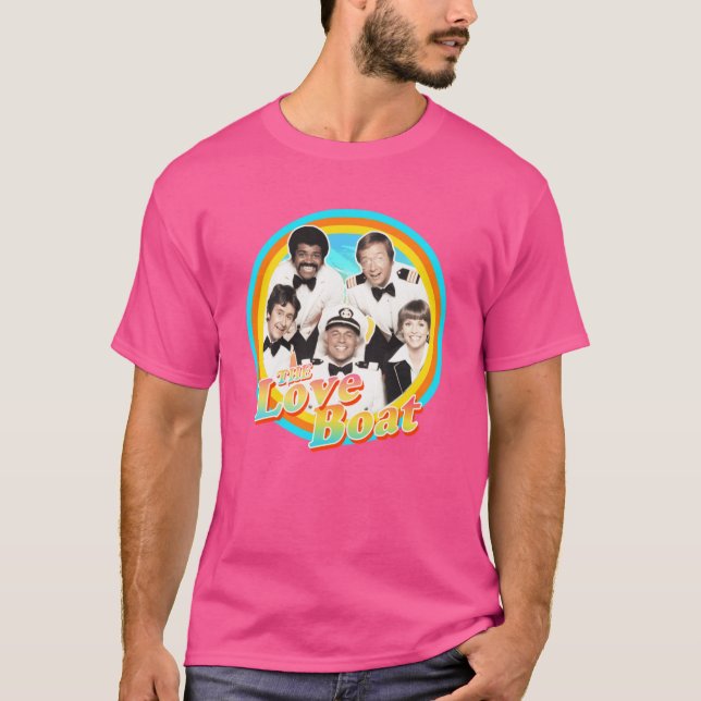 T-shirt Le bateau de l'amour Rétro (Devant)