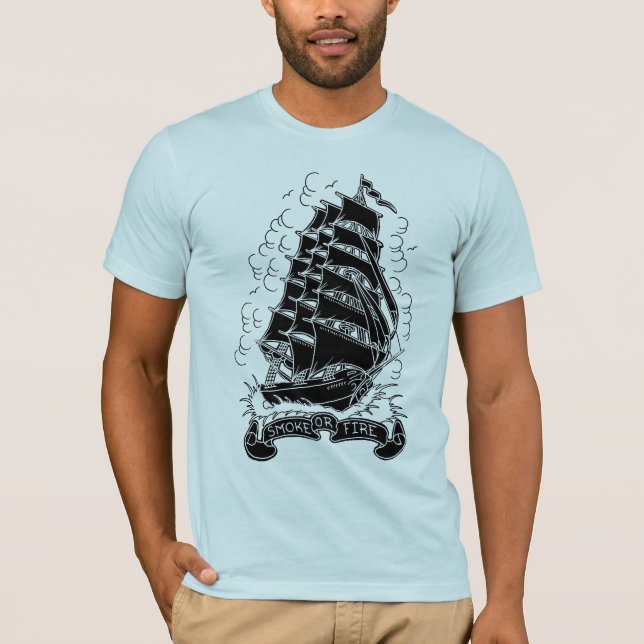 T-shirt le bateau des hommes (Devant)