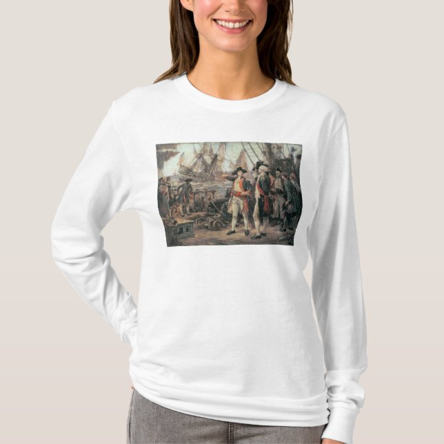 T-shirt Le bateau qui a coulé la victoire, 1779 (Devant)