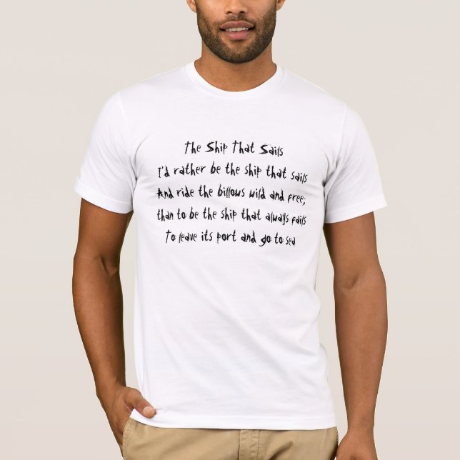 T-shirt Le bateau qui navigue (Devant)