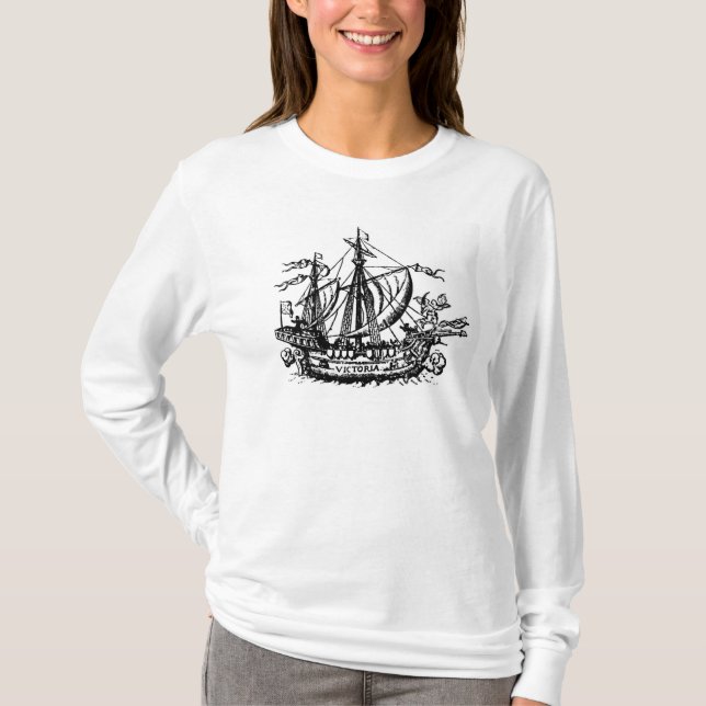 T-shirt Le bateau 'Victoria de Ferdinand Magellan (Devant)