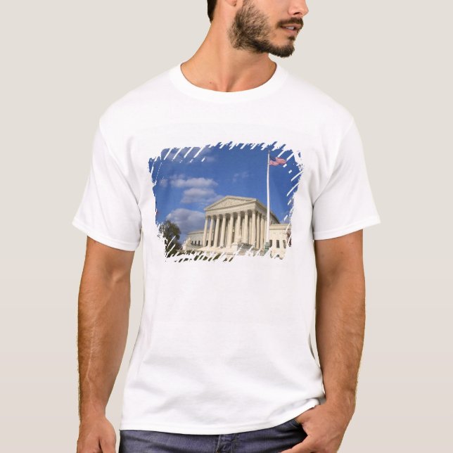 T-shirt Le bâtiment de la Cour suprême des États-Unis à (Devant)