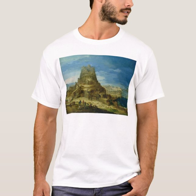 T-shirt Le bâtiment de la tour de Babel (Devant)