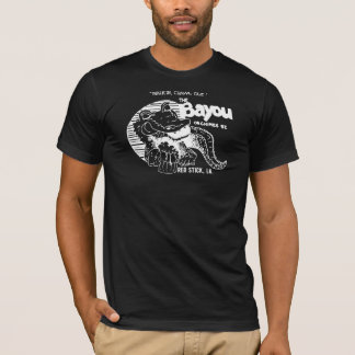 T-shirt Le bayou (original sur la pièce en t noire)