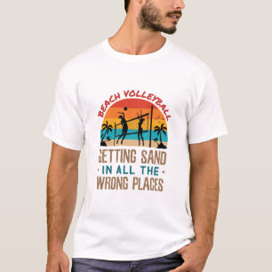 T-shirt Le beach-volley s'assombrit dans tous les endroits