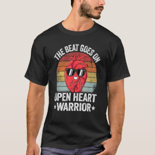 T-shirt Le Beat Commence Sur Le Coeur Ouvert Guerrier Chir