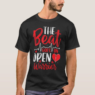 T-shirt Le Beat Se Déroule En Plein Coeur Chirurgie Bypass