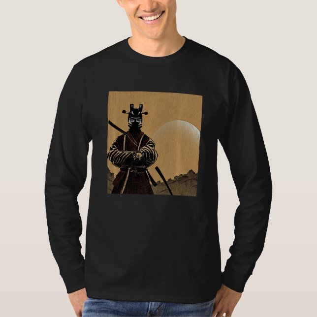 T-shirt Le Beau Samouraï Clad Dans Son Arpée D'Armure À H (Devant)