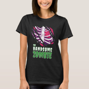 T-shirt Le beau Zombie drôle Zombie Famille Halloween Zomb