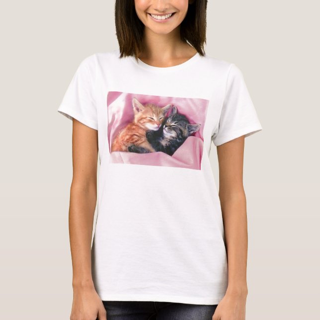 T-shirt le bébé des femmes rêveuses de chatons - chemise (Devant)