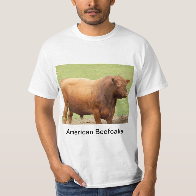 T-shirt Le beefcake américain (Devant)