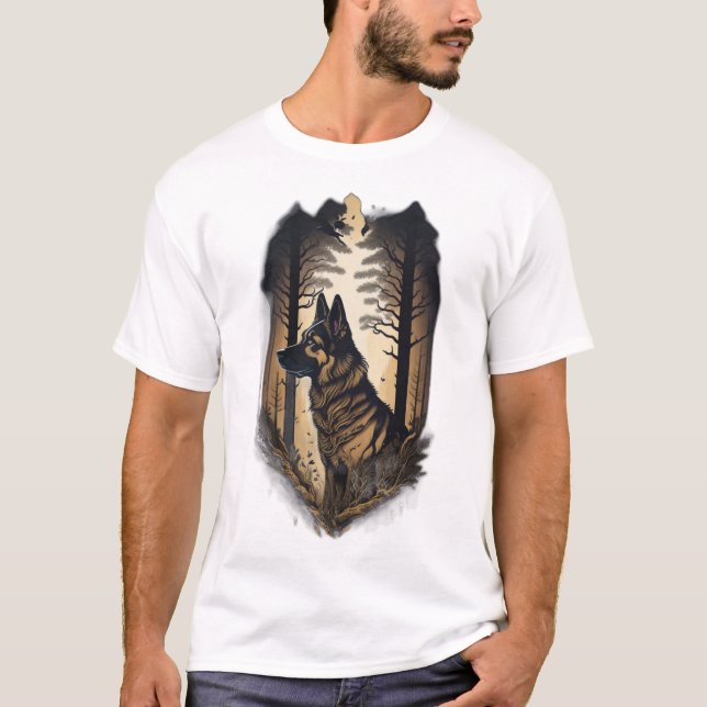 T-shirt Le Berger Allemand 006  (Devant)