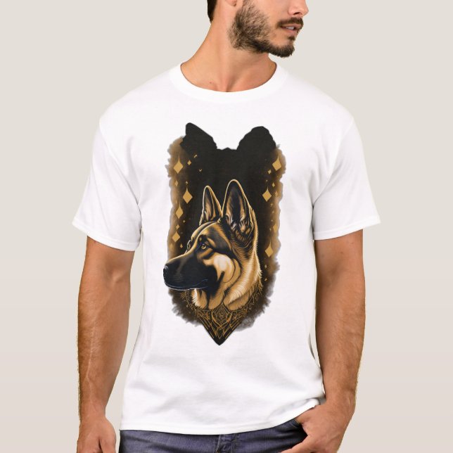 T-shirt Le Berger Allemand 011  (Devant)