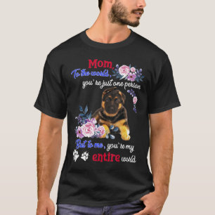 T-shirt Le berger allemand Tee89s est mon monde entier