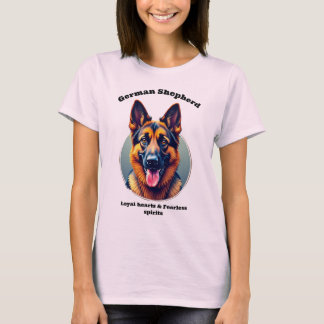 T-shirt Le berger allemand Tee Loyal— Esprits pour femmes