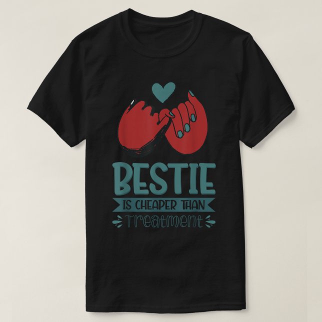 T-shirt Le Bestie Est Moins Cher Que Le Traitement (Design devant)