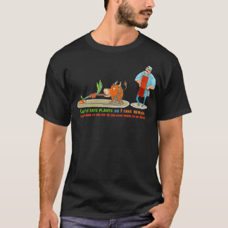 T-shirt Le bétail mange des plantes alors je les mange