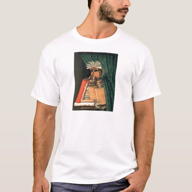 T-shirt Le bibliothécaire de Giuseppe Arcimboldo (Devant)