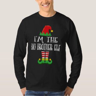 T-shirt Le Big Brother Elf Family Matching Group Christma