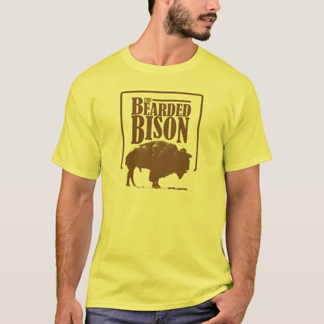 T-shirt Le bison barbu (Devant)