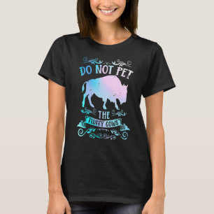 T-shirt Le Bison De Buffle Ne Pet Pas Les Vaches Fluffante