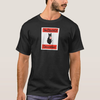 T-shirt Le Black Cat Magazine Couvercle Plein Chat Avec Co