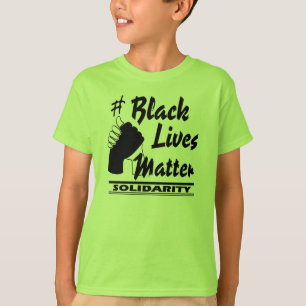 T-shirt Le #Black vit des enfants de solidarité de matiè