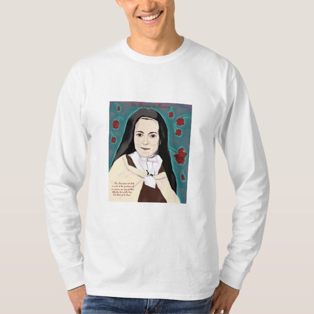 T-shirt Le blanc à manches longues de pièce en t de petite (Devant)