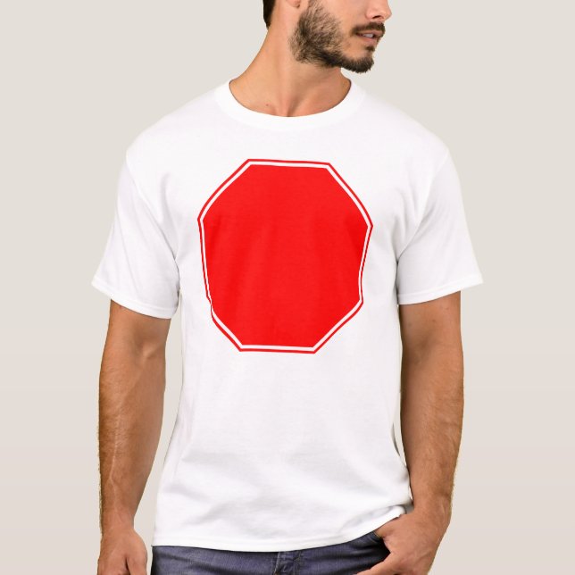 T-shirt Le blanc/arrêt personnalisable se connectent (Devant)