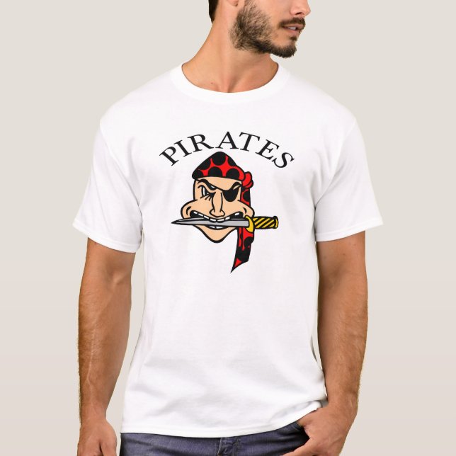 T-shirt Le blanc pirate la bande dessinée (Devant)