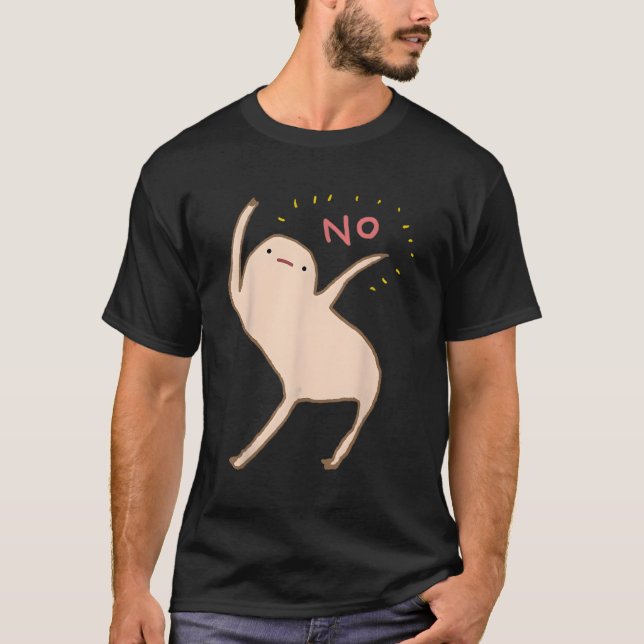 T-shirt Le Blob Honnête Dit Non (Devant)