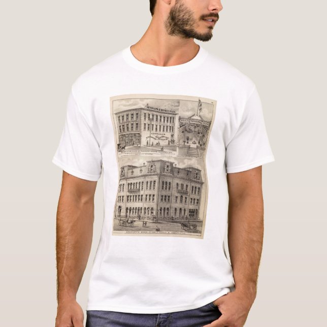 T-shirt Le bloc de Brackett, Minnesota (Devant)