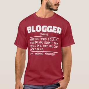 T-shirt Le blogueur Noun Definition Drôle Citation Cool