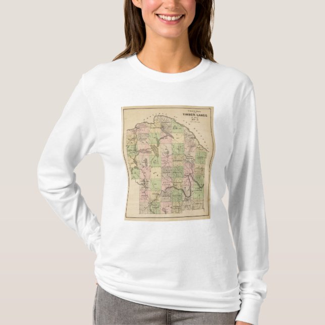 T-shirt Le bois de construction débarque la carte 5 (Devant)
