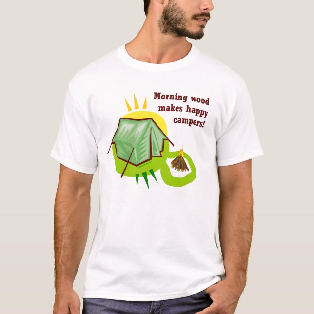 T-shirt Le bois de matin fait des profondément satisfaits (Devant)