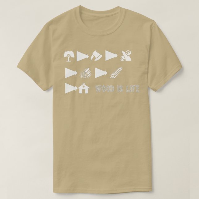 T-shirt Le bois est la vie (Design devant)