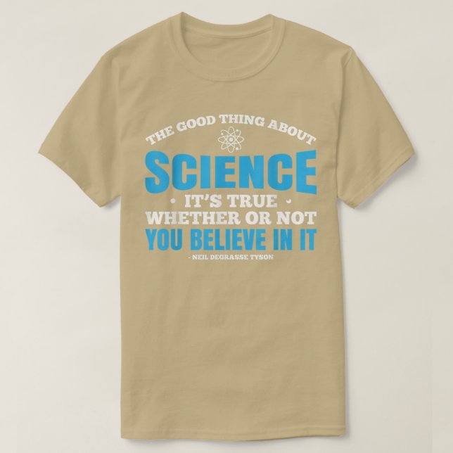 T-shirt Le Bon Point Sur La Science Est Que C'Est Vrai (Design devant)