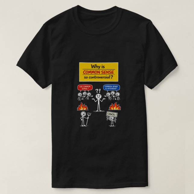 T-shirt Le bon sens (4b) (Design devant)