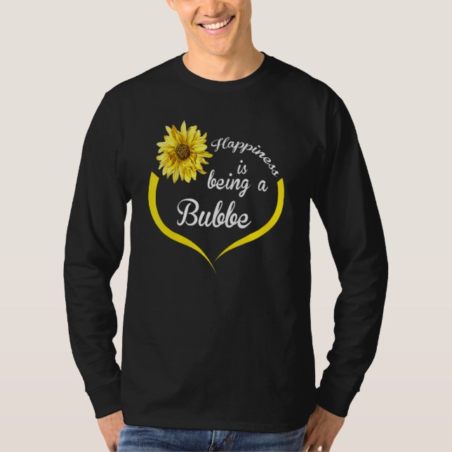 T-shirt Le Bonheur Bubbe Est Un Bube (Devant)