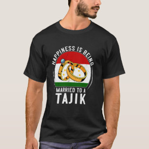 T-shirt Le bonheur, c'est être marié à un mariage tadjik