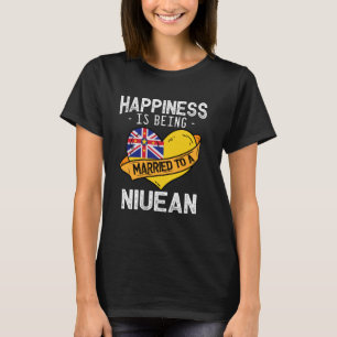 T-shirt Le bonheur, c'est être marié à une épouse niuéenne