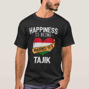 T-shirt Le bonheur, c'est être marié à une épouse tadjike