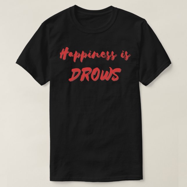 T-shirt Le bonheur, c'est la droiture (Design devant)