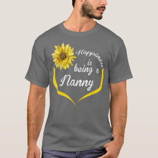T-shirt Le Bonheur De La Nounou Est D'Être Une Nounou