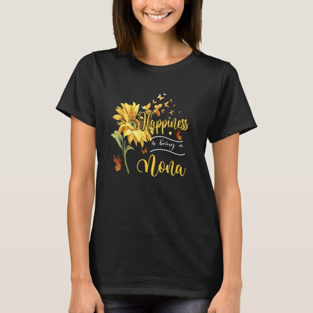 T-shirt Le Bonheur Des Femmes Est D'Être Un Tournesol Nona (Devant)
